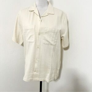 Gap Vacay Shirt Men’s Small Standard Fit Birch Button Up NWT 100%Cotton Preppy